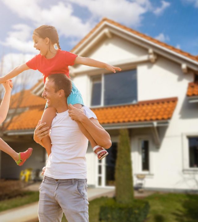 happy-family-near-new-house-real-estate-concept happy-family-near-new-house-real-estate-concept